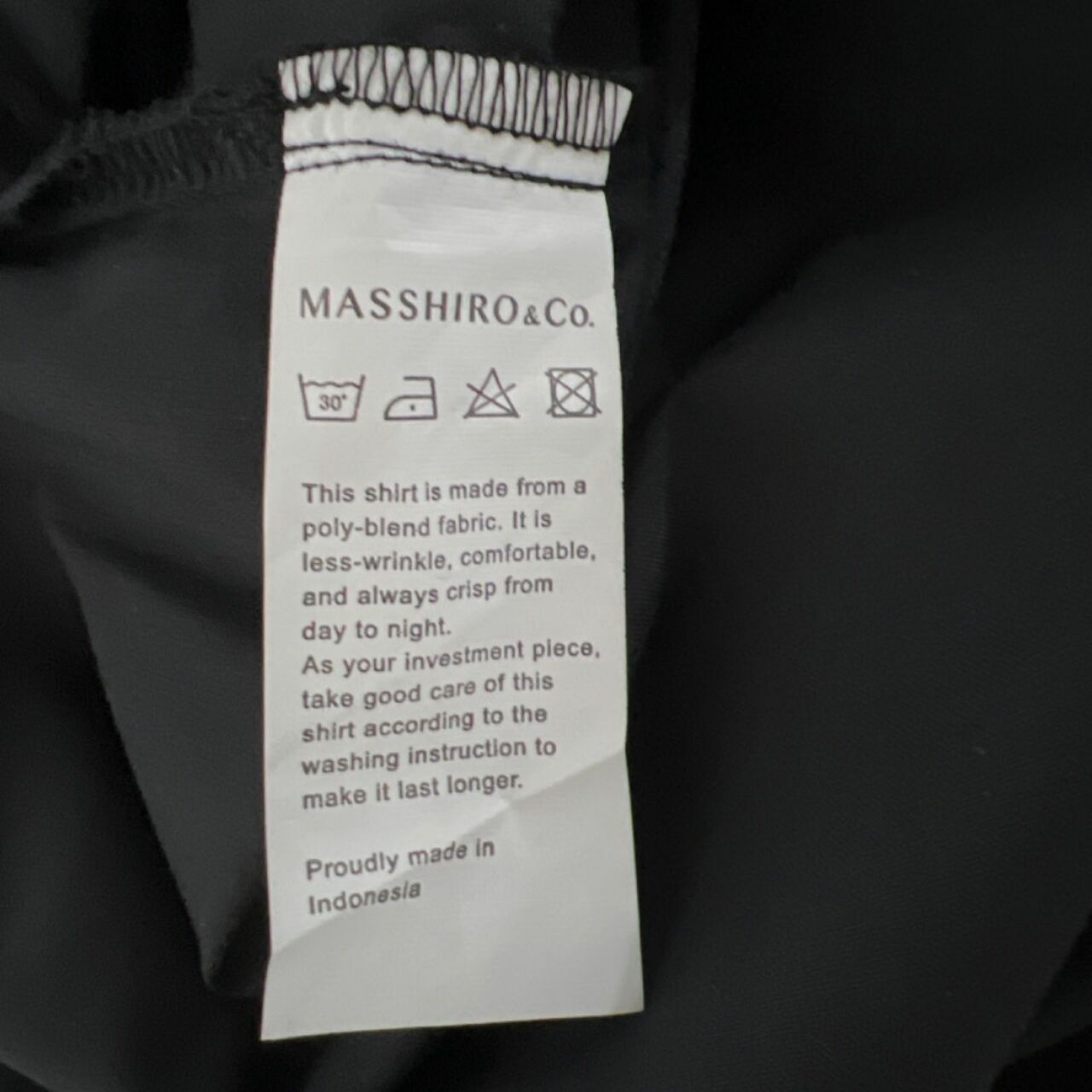 Masshiro Black Shirt