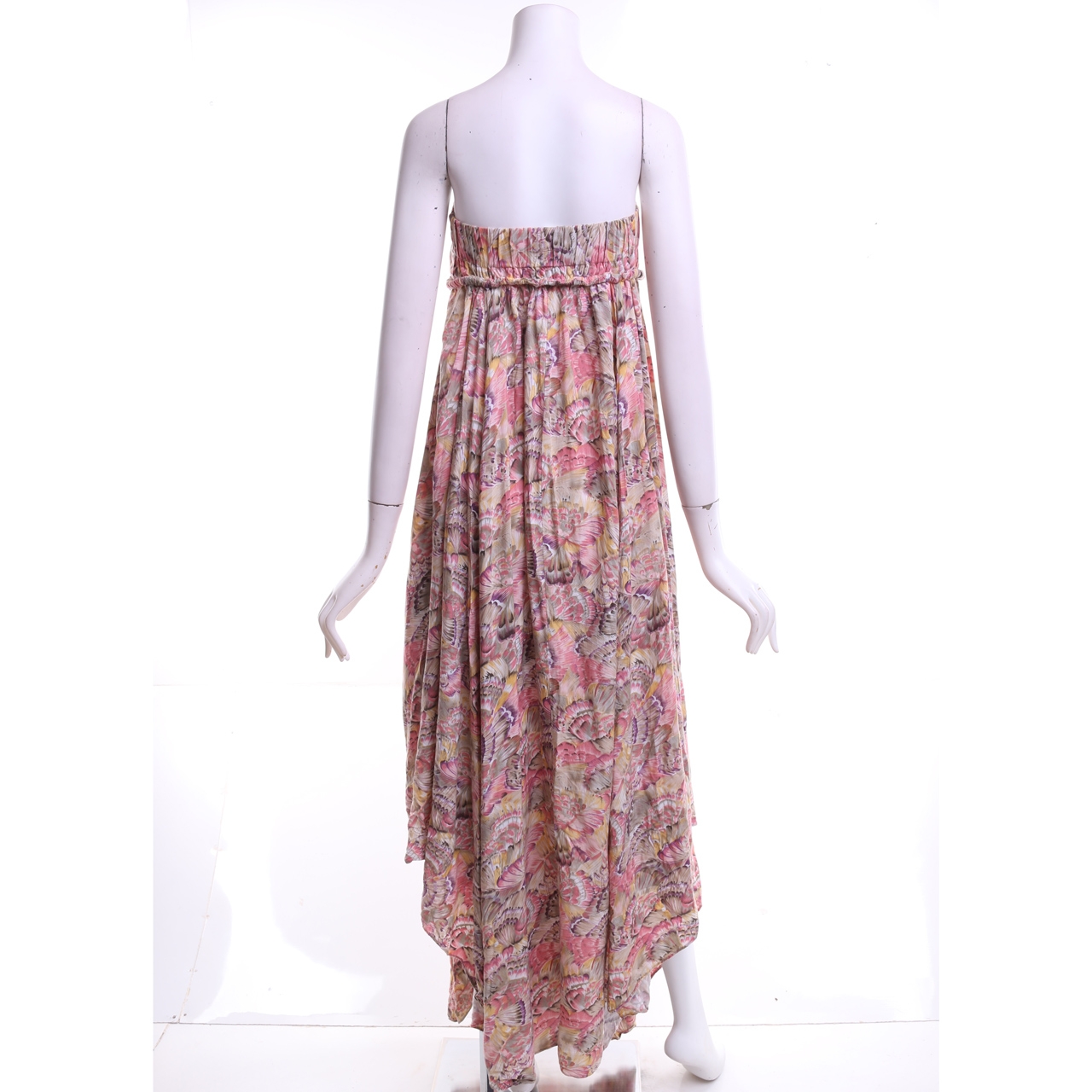 Zimmermann Multi Color Floral Tube Wrap Long Dress