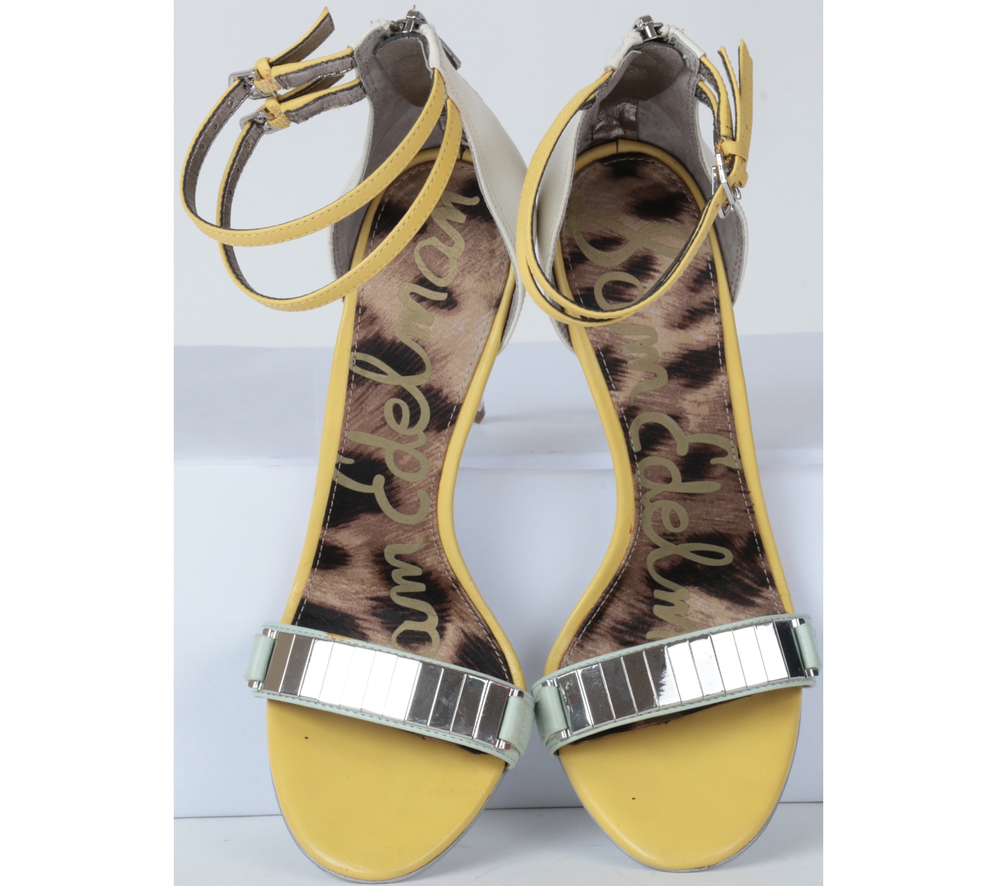 Sam Edelman Multi Colour Ankle Strap Heels