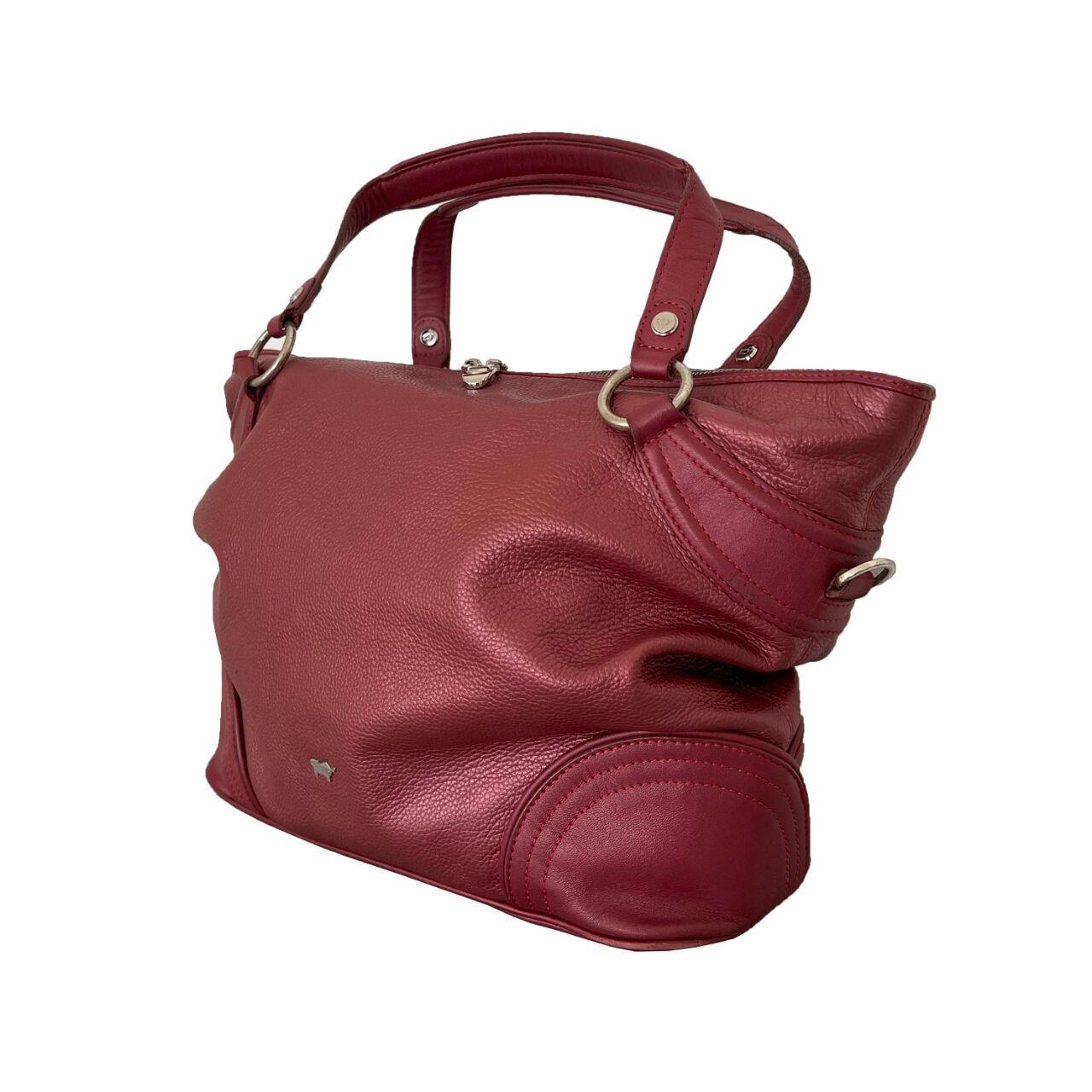Braun Buffel Red Satchel Bag