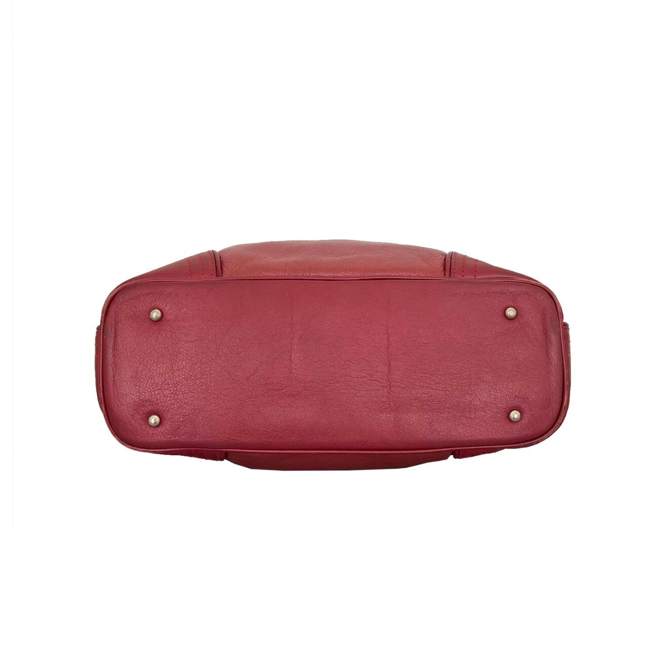 Braun Buffel Red Satchel Bag