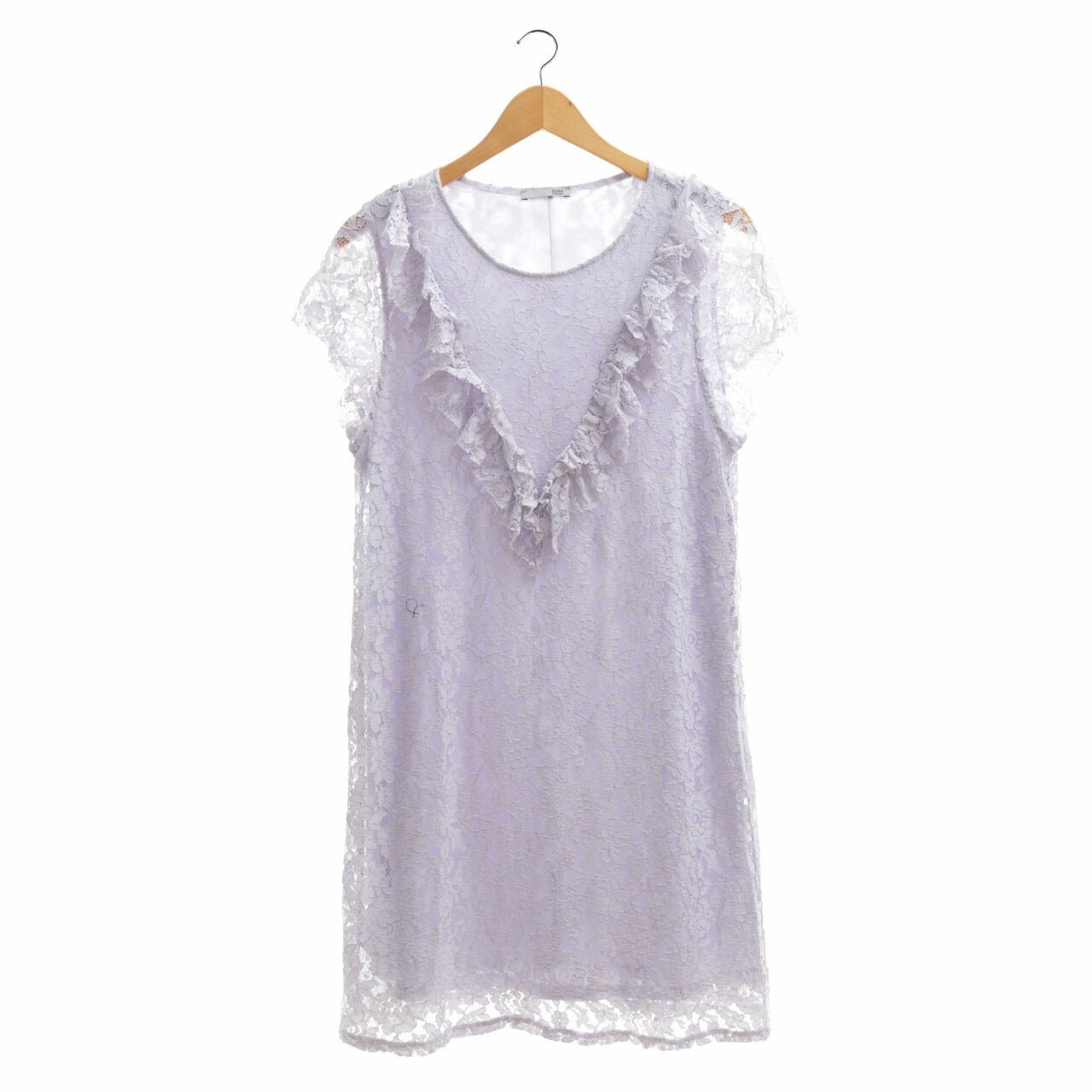 Zara Purple Lace Mini Dress