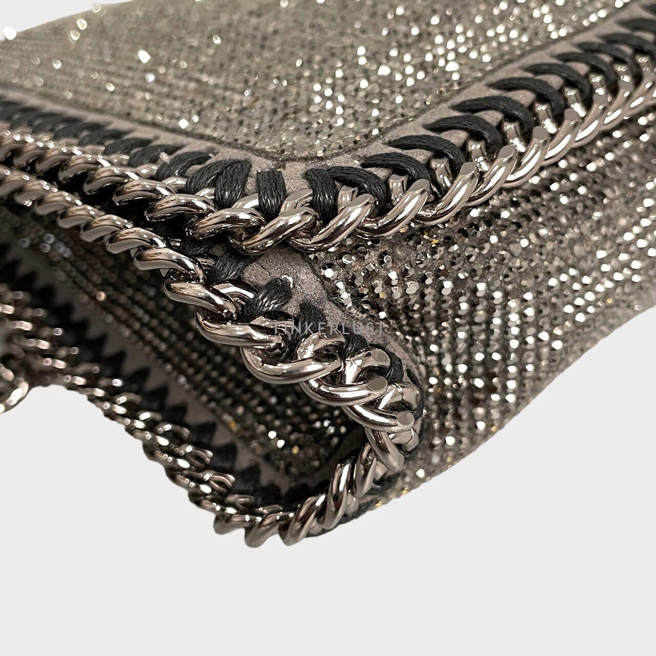 Stella McCartney Crystal Grey Chain Shoulder Bag