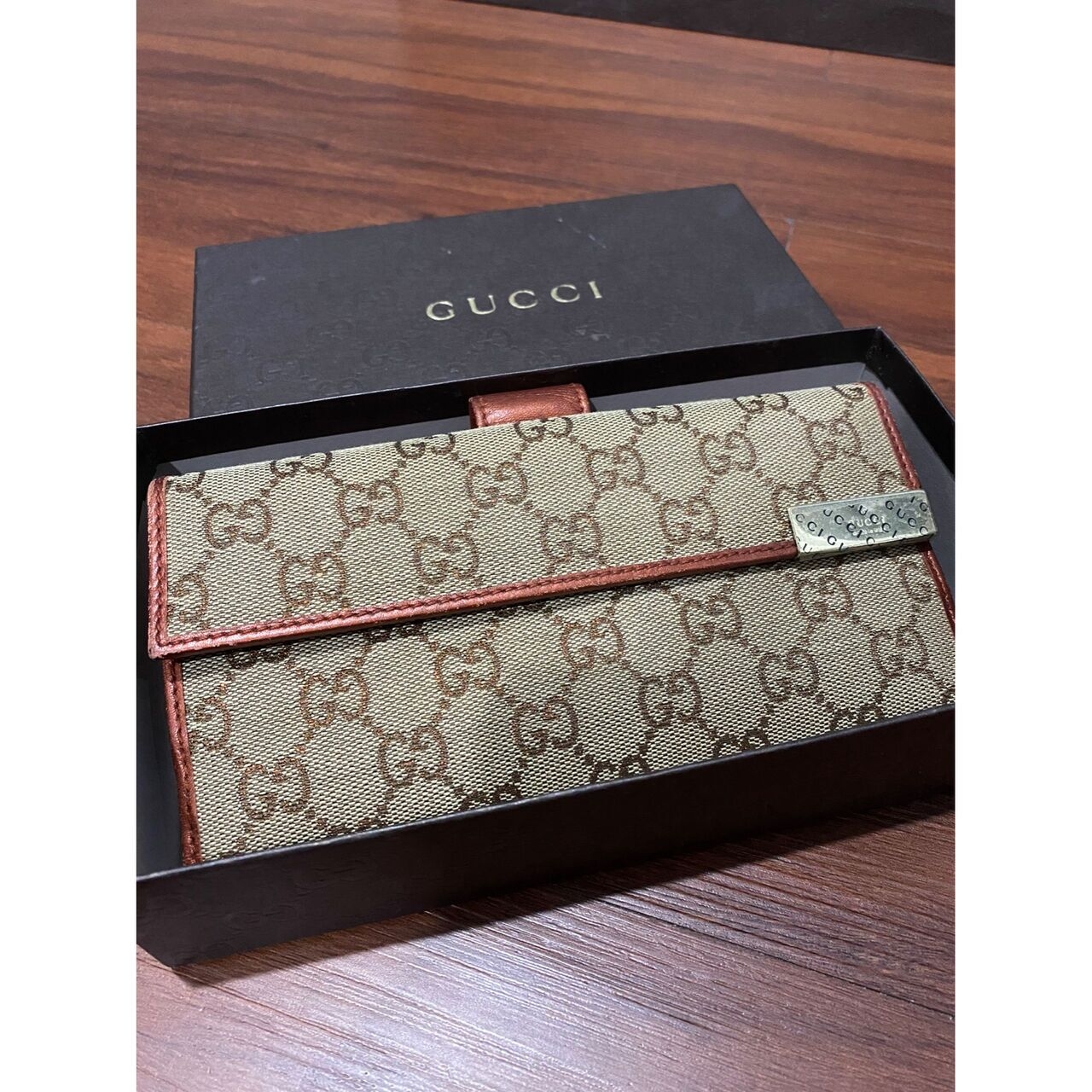 Gucci Metallic Brown Wallet
