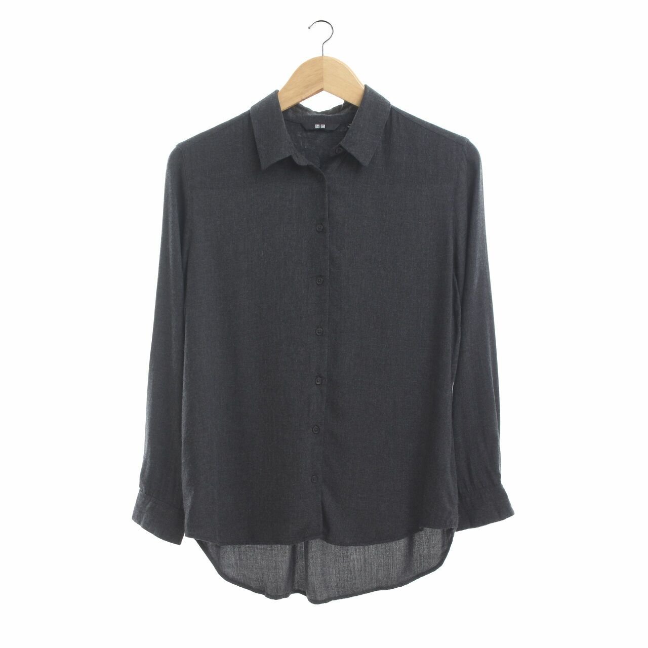 UNIQLO Dark Grey Long Sleeve Shirt