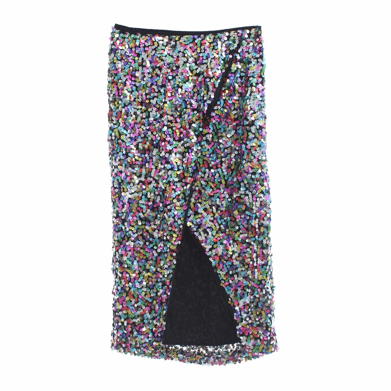 Pomelo. Multicolor Sequins Midi Skirt