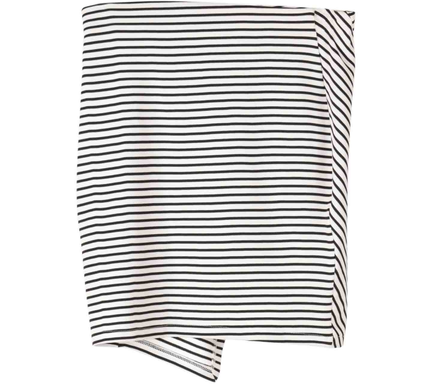 Pull & Bear White Stripes Mini Skirt