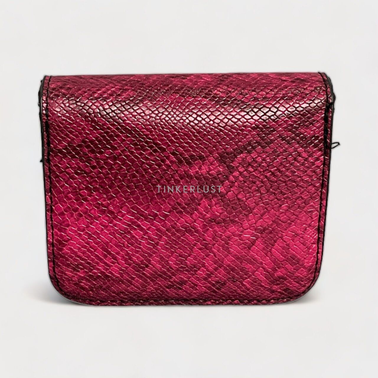 Bershka Dark Pink Animal Print Mini Sling Bag