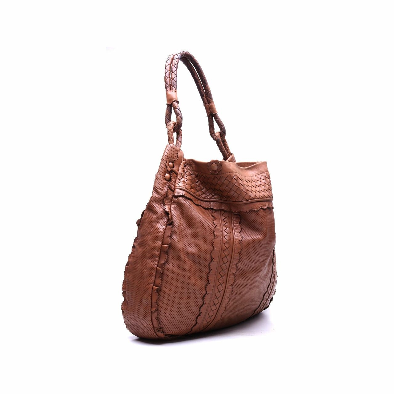 Bottega Veneta Large Loop Hobo Bag Brown Shoulder Bag