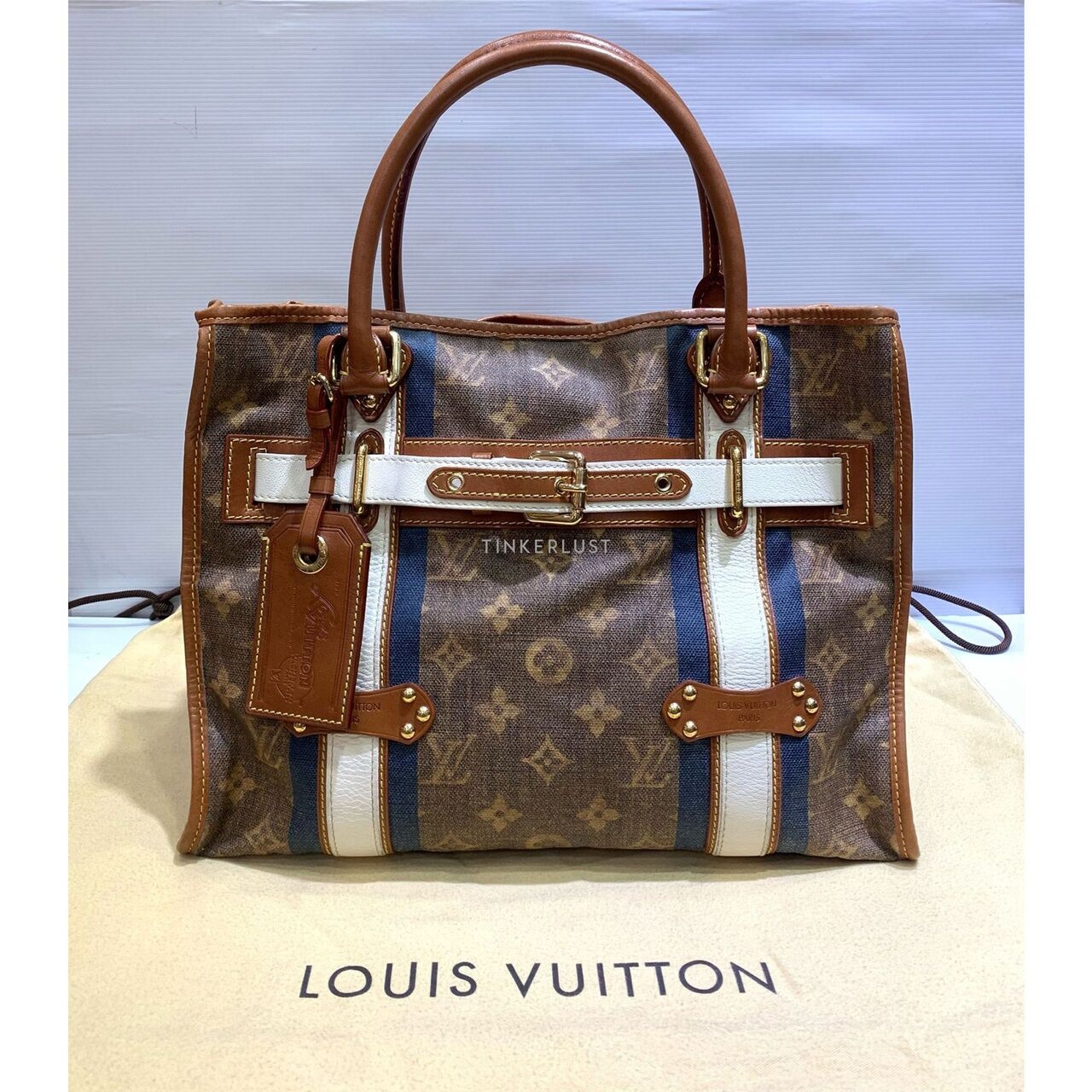 Louis Vuitton Tisse Rayures Monogram GM Limited Edition 2007 Handbag
