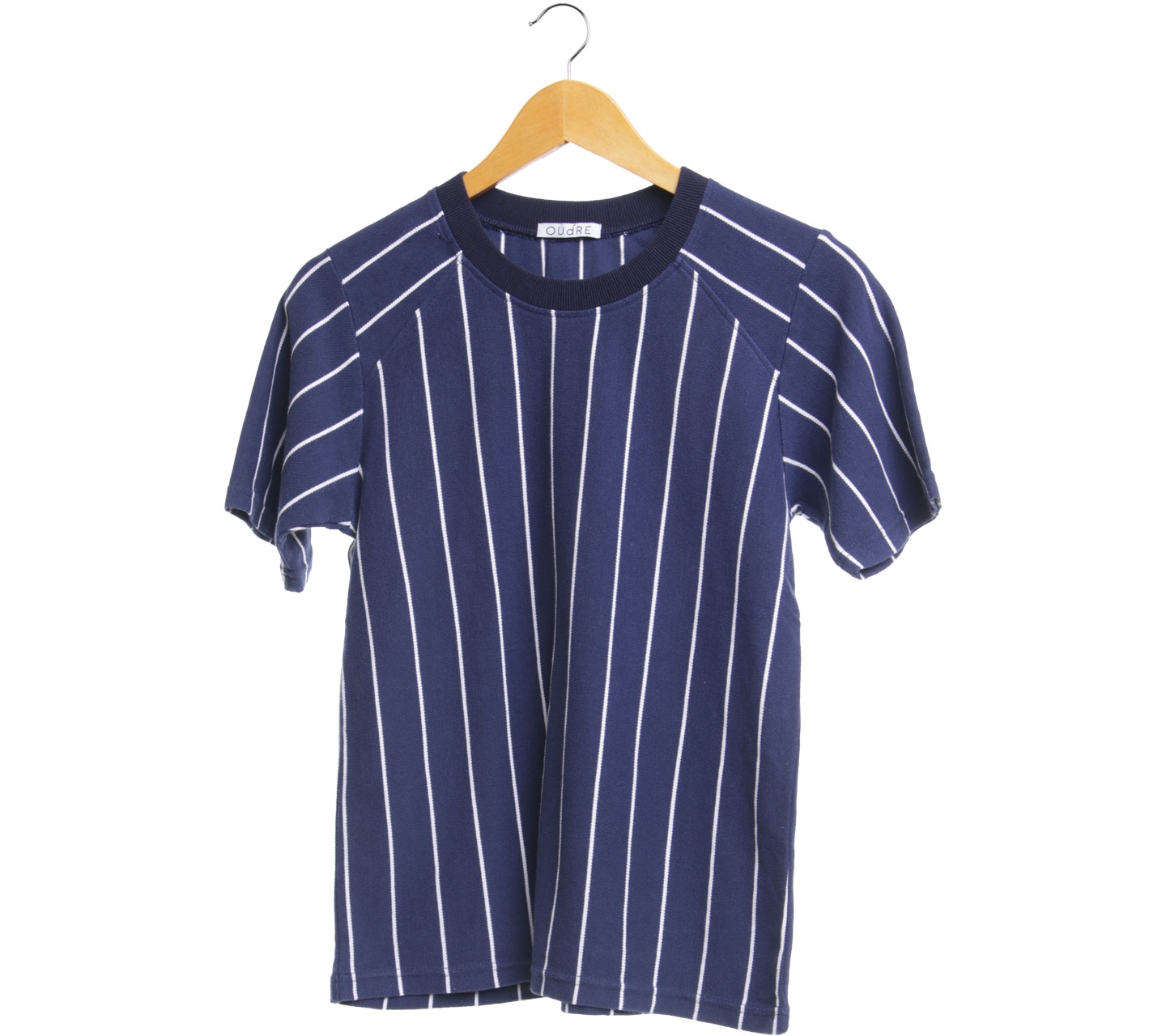 Oudre Navy And White Striped Blouse