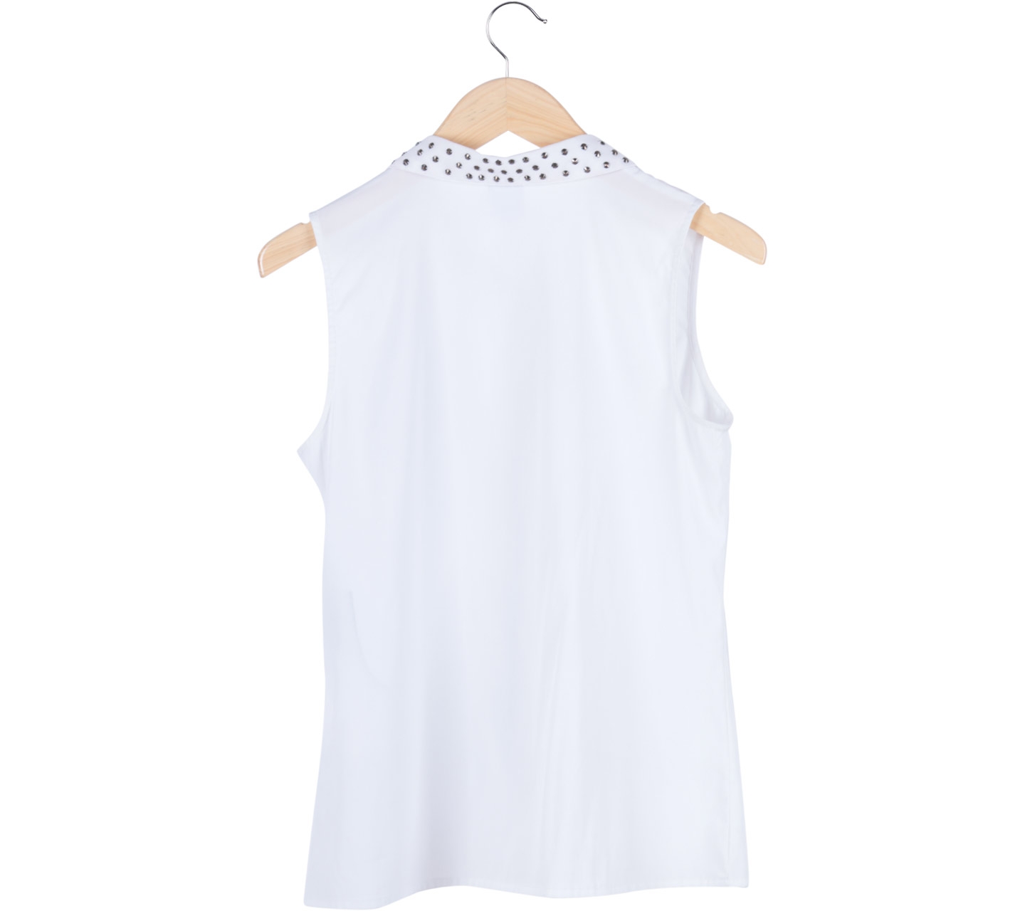 Vero Moda White Beaded Sleeveless Shirt
