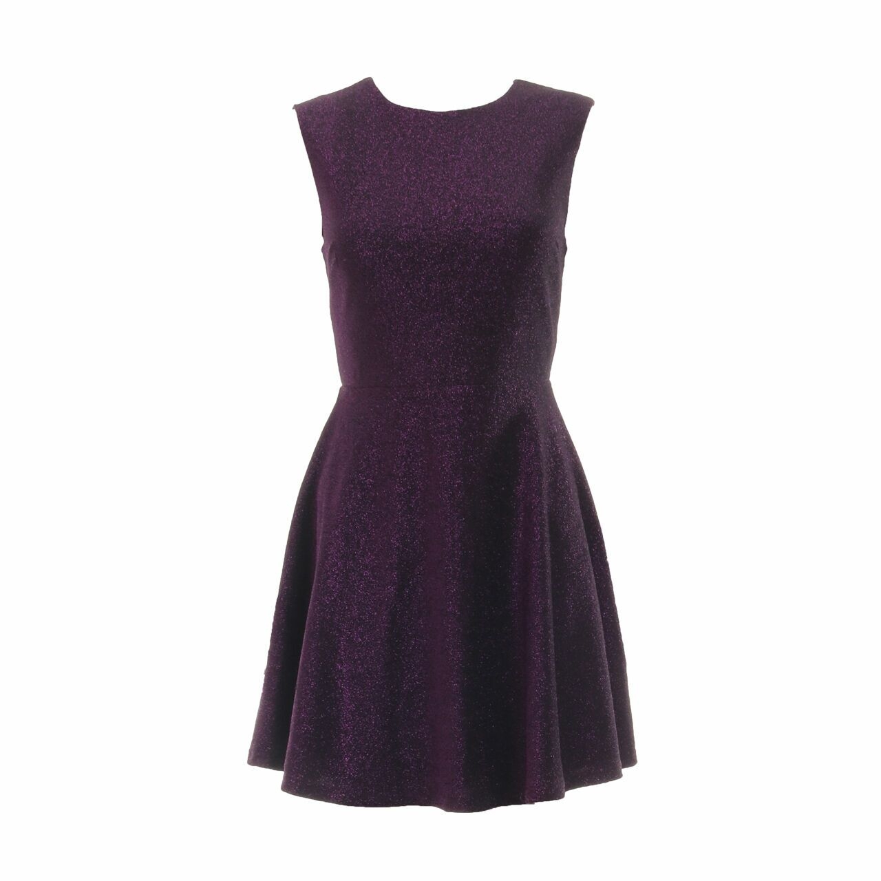 Lulus Purple Metallic Mini Dress