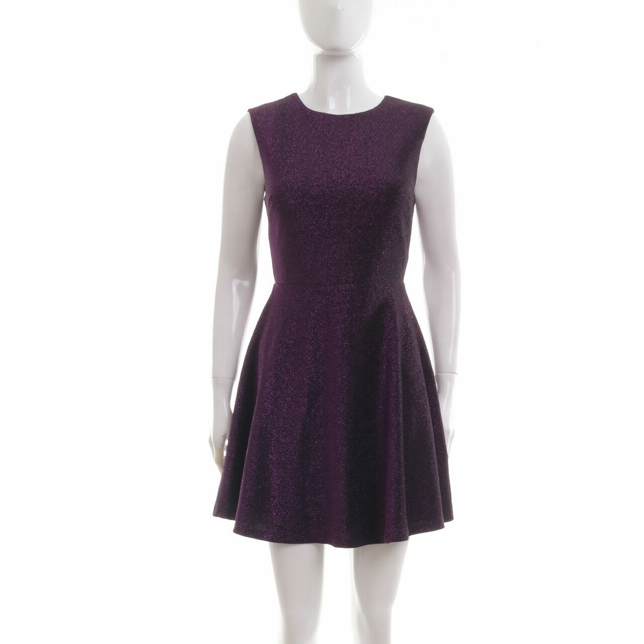 Lulus Purple Metallic Mini Dress