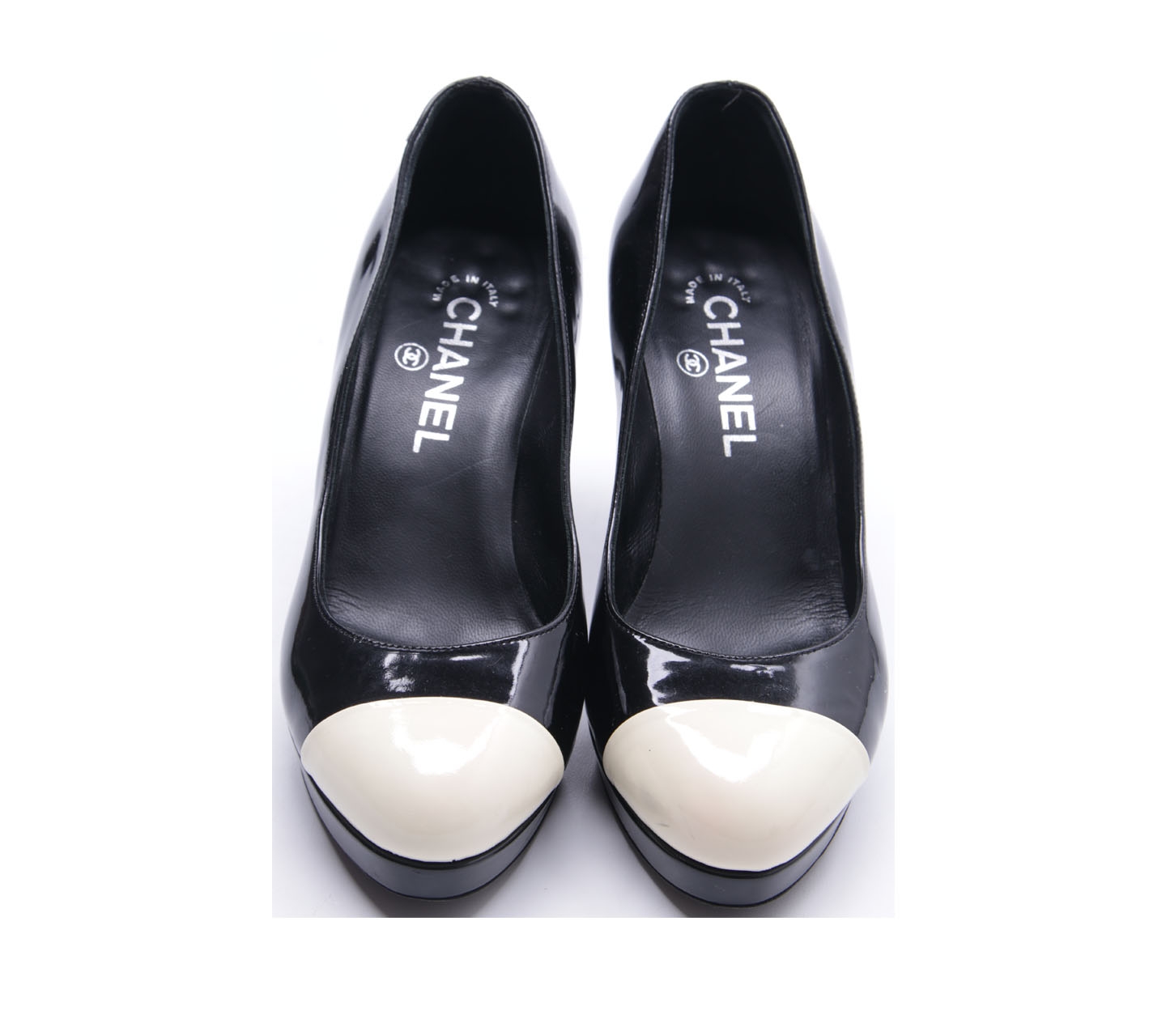 Chanel Black & Off White Heels