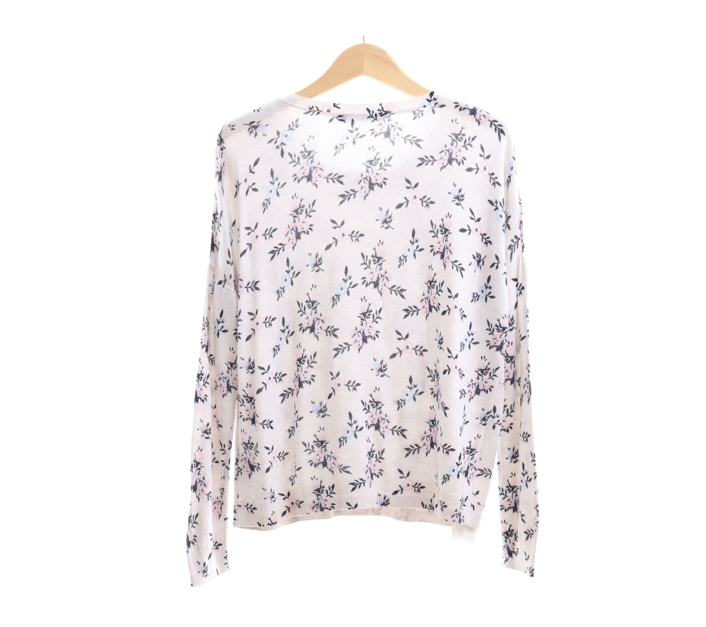Sports Girl White Floral Sweater