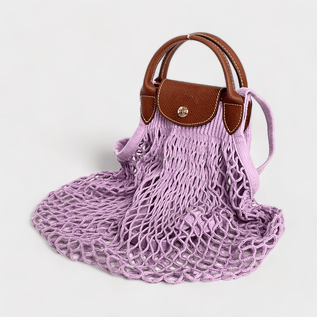  Longchamp Le Pliage Filet Purple Bag 