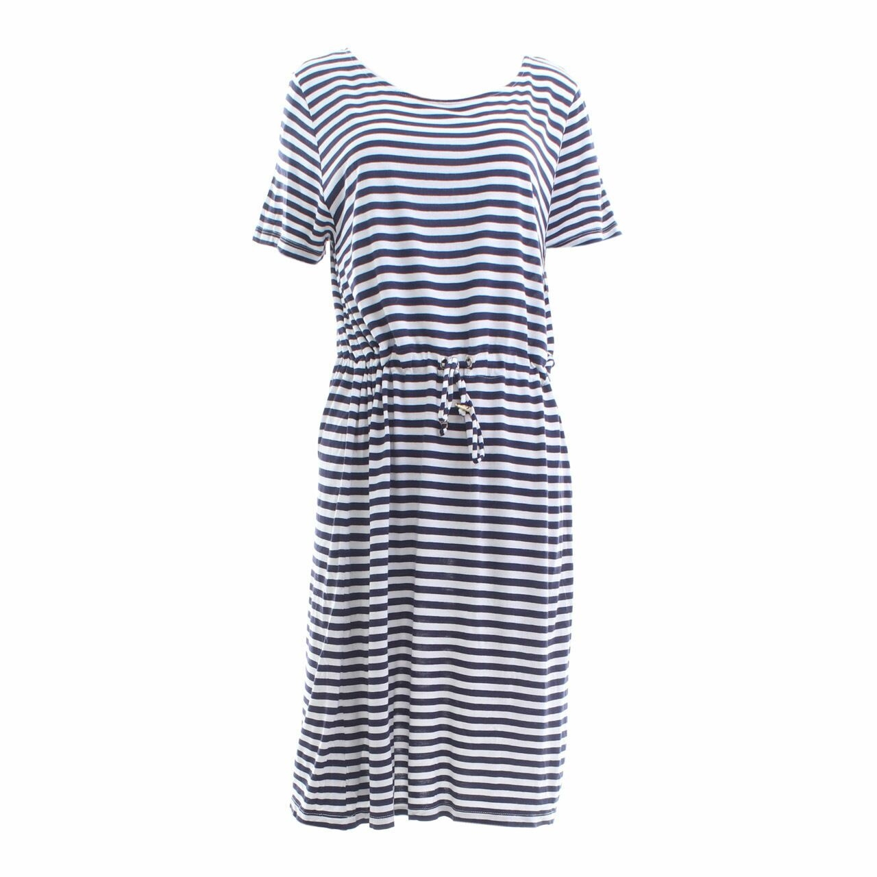 H&M Blue & White Striped Mini Dress