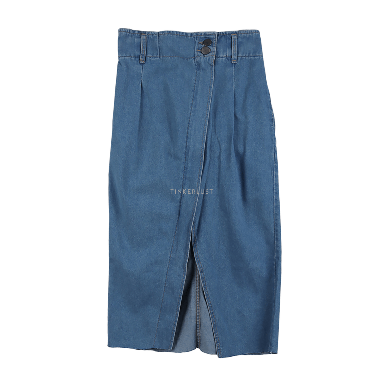 Eunoia Blue Slit Midi Skirt