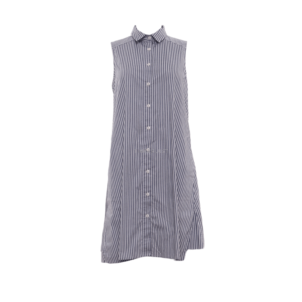 Lalu Grey & White Stripes Mini Dress