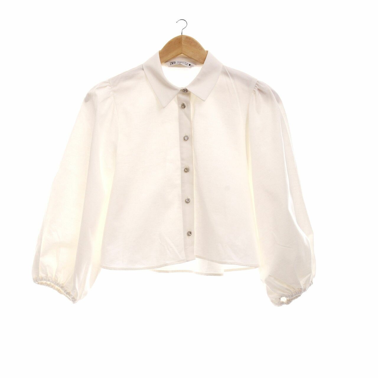 Zara White Long Sleeve Shirt