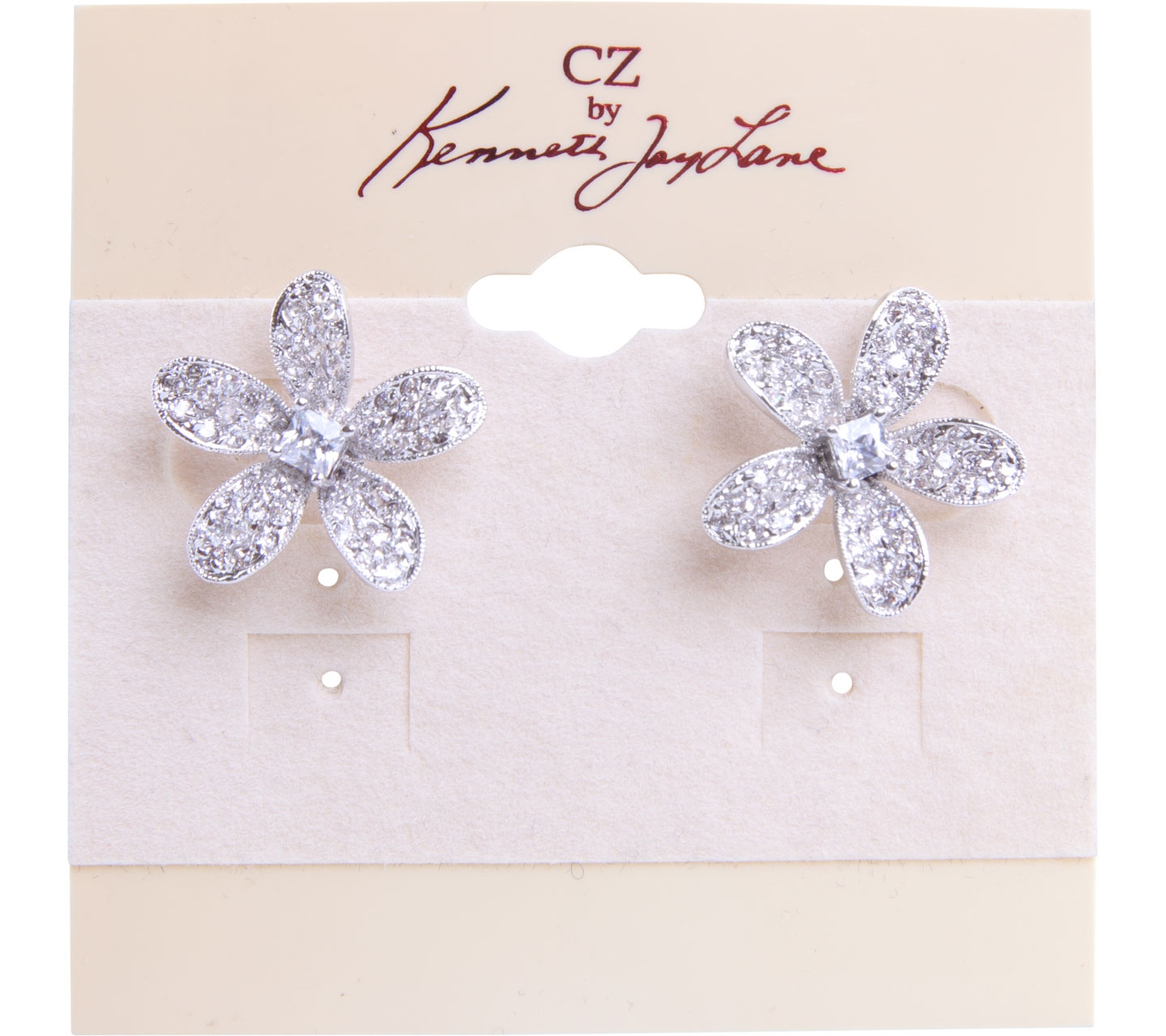 Kenneth Jay Lane Silver Earrings Jewellery