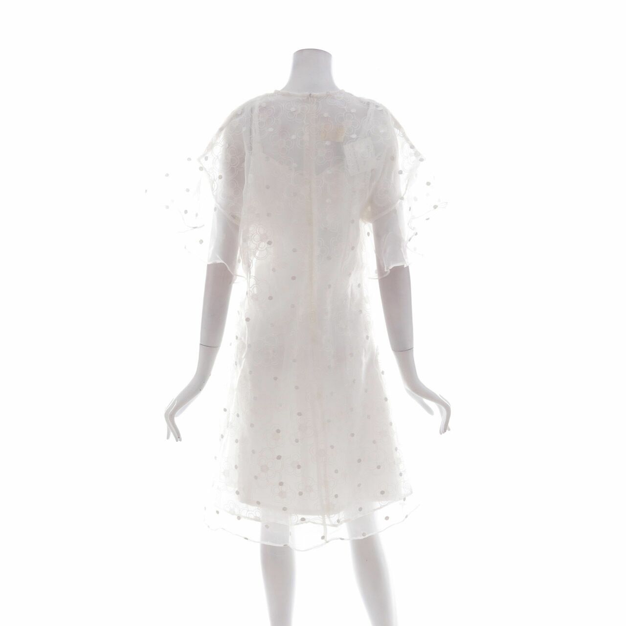 Clle White Mareign with Inner Mini Dress