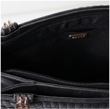 Bally Black Vintage Leather Shoulder Bag