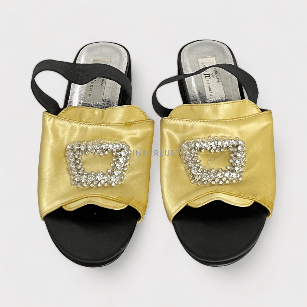 Jasmine Elizabeth Black & Yellow Sandals