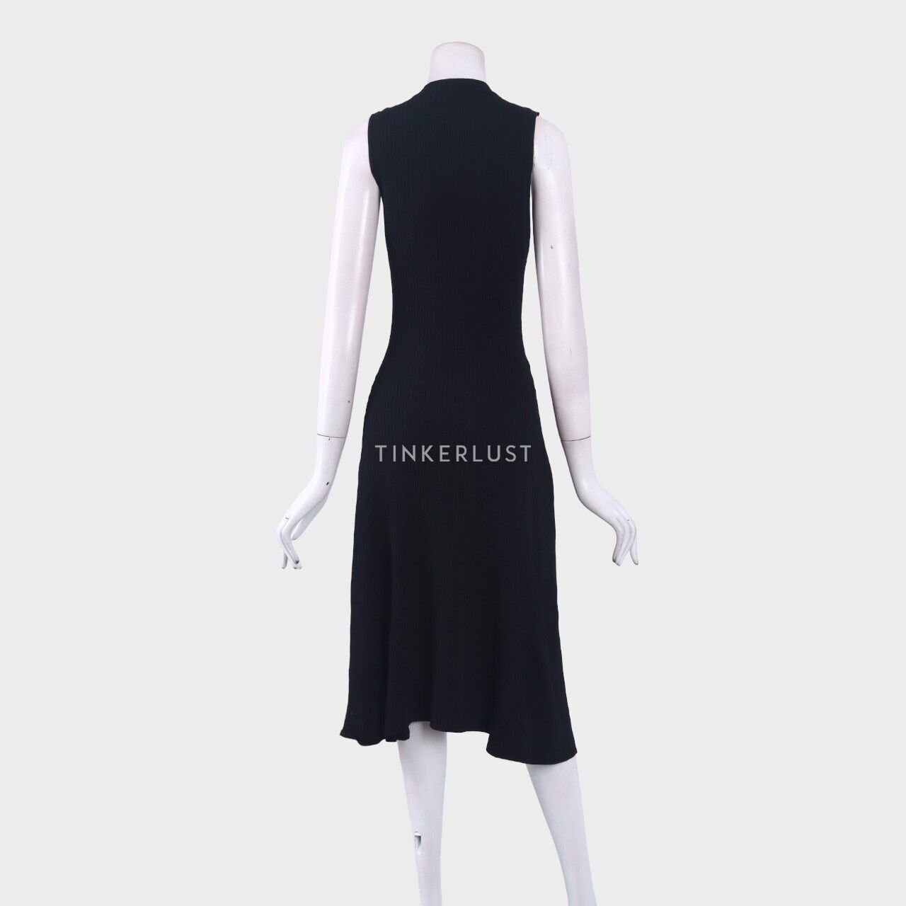 Saturday Club Black & White Knit Slit Mini Dress