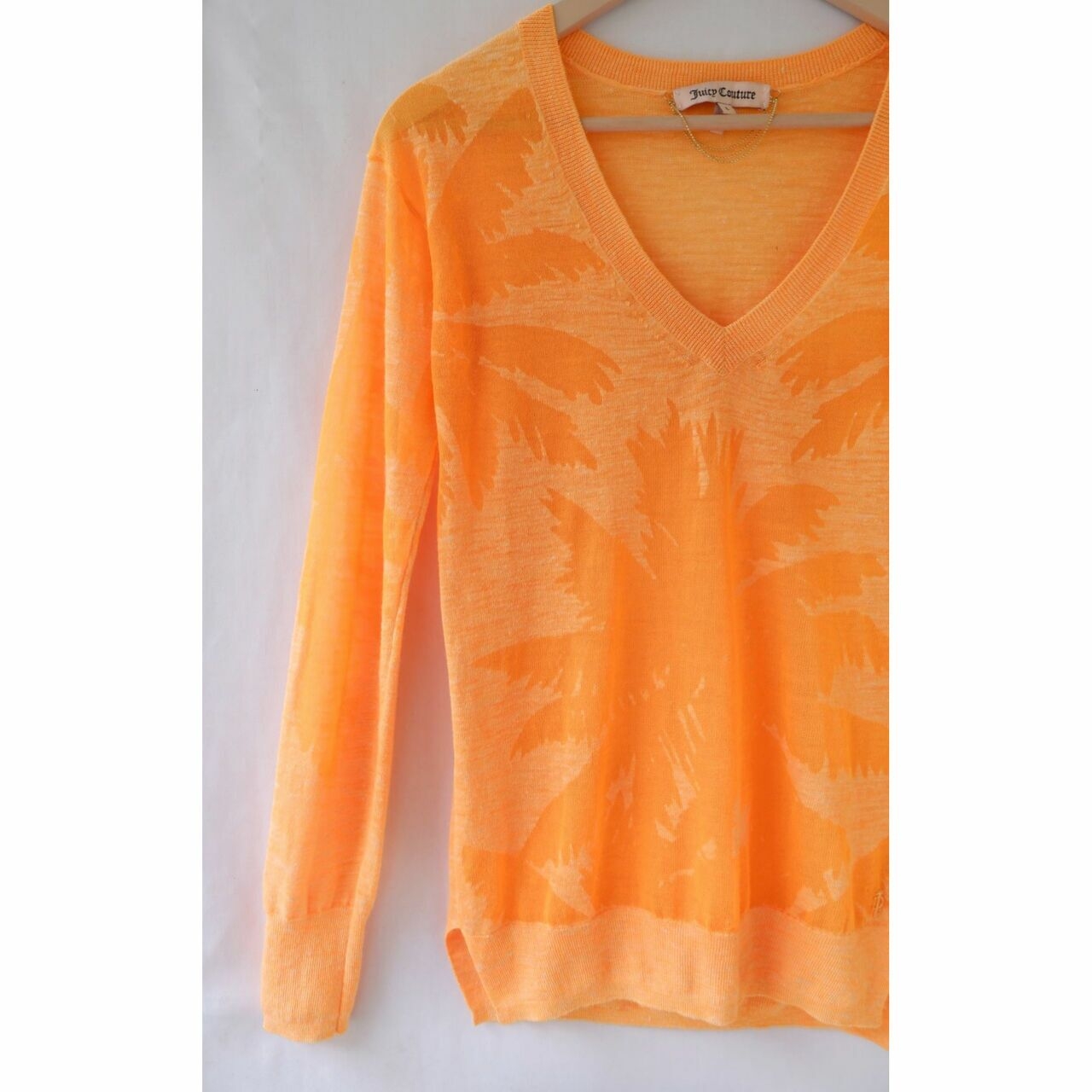 Juicy Couture Orange Palm Sweater
