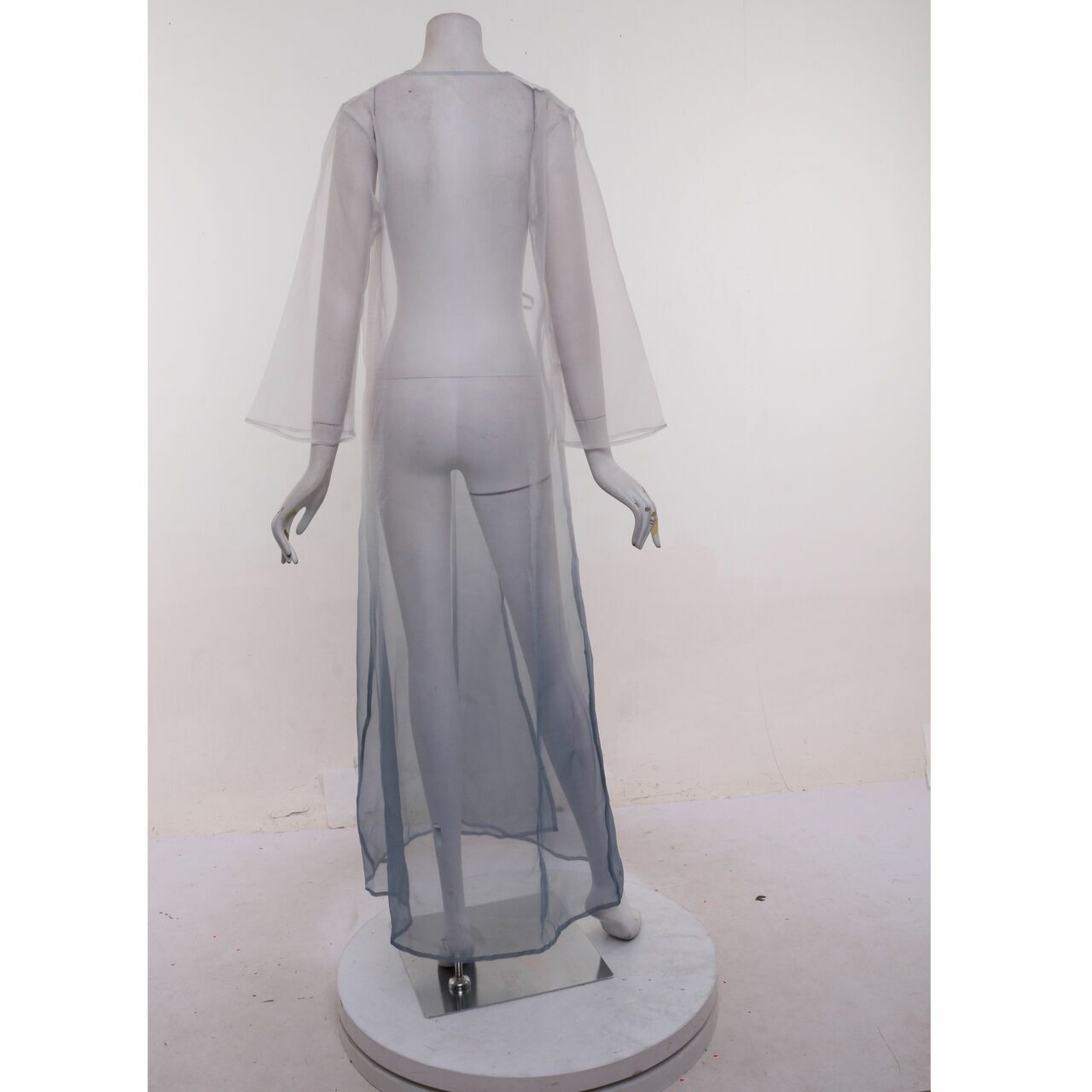 Private Collection Grey & White Long Sheer Wrap