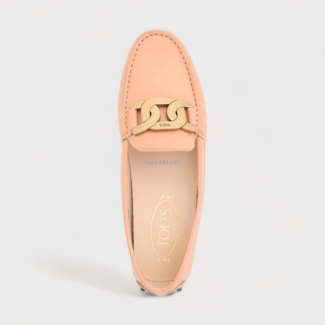 TOD'S Women Kate Gommino Driving Shoes in Pink Leather