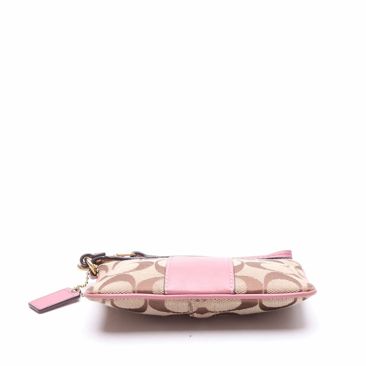 Coach Signature Brown Pink Pouch