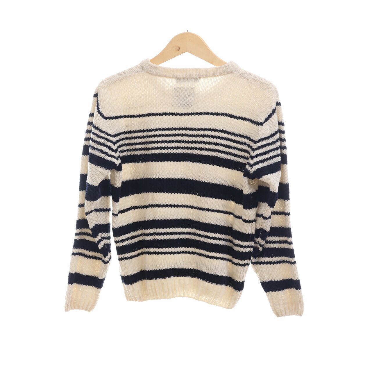 Hang Ten Black & Cream Stripes Sweater