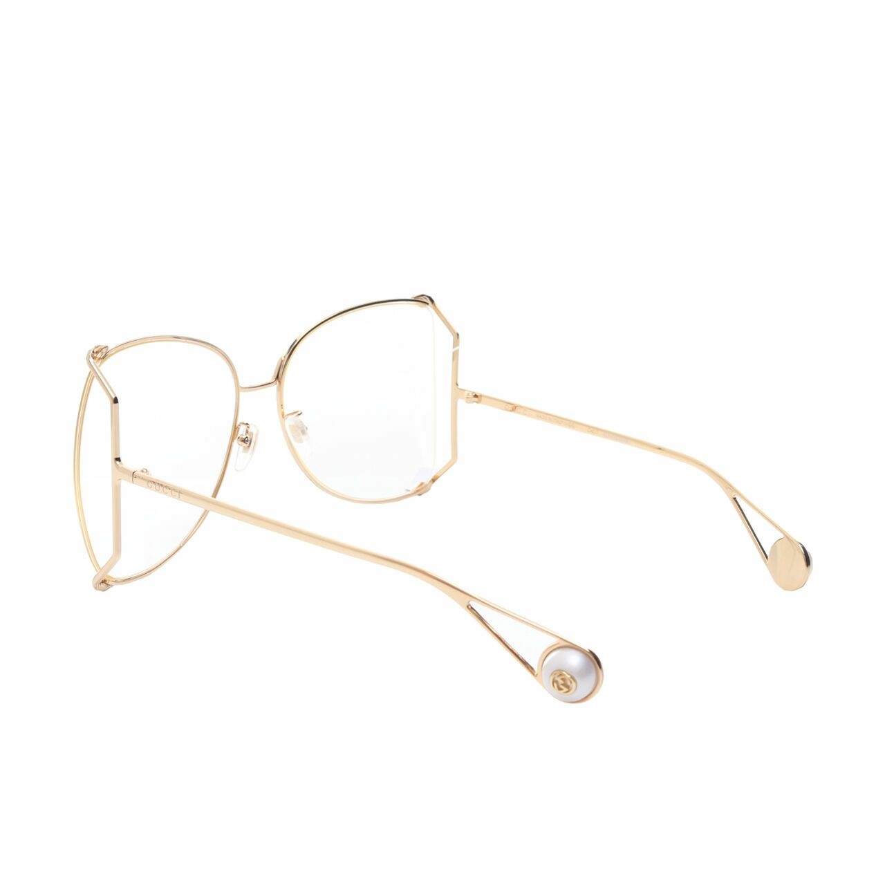 Gucci GG0252S 001 Gold & Transparent Glasses