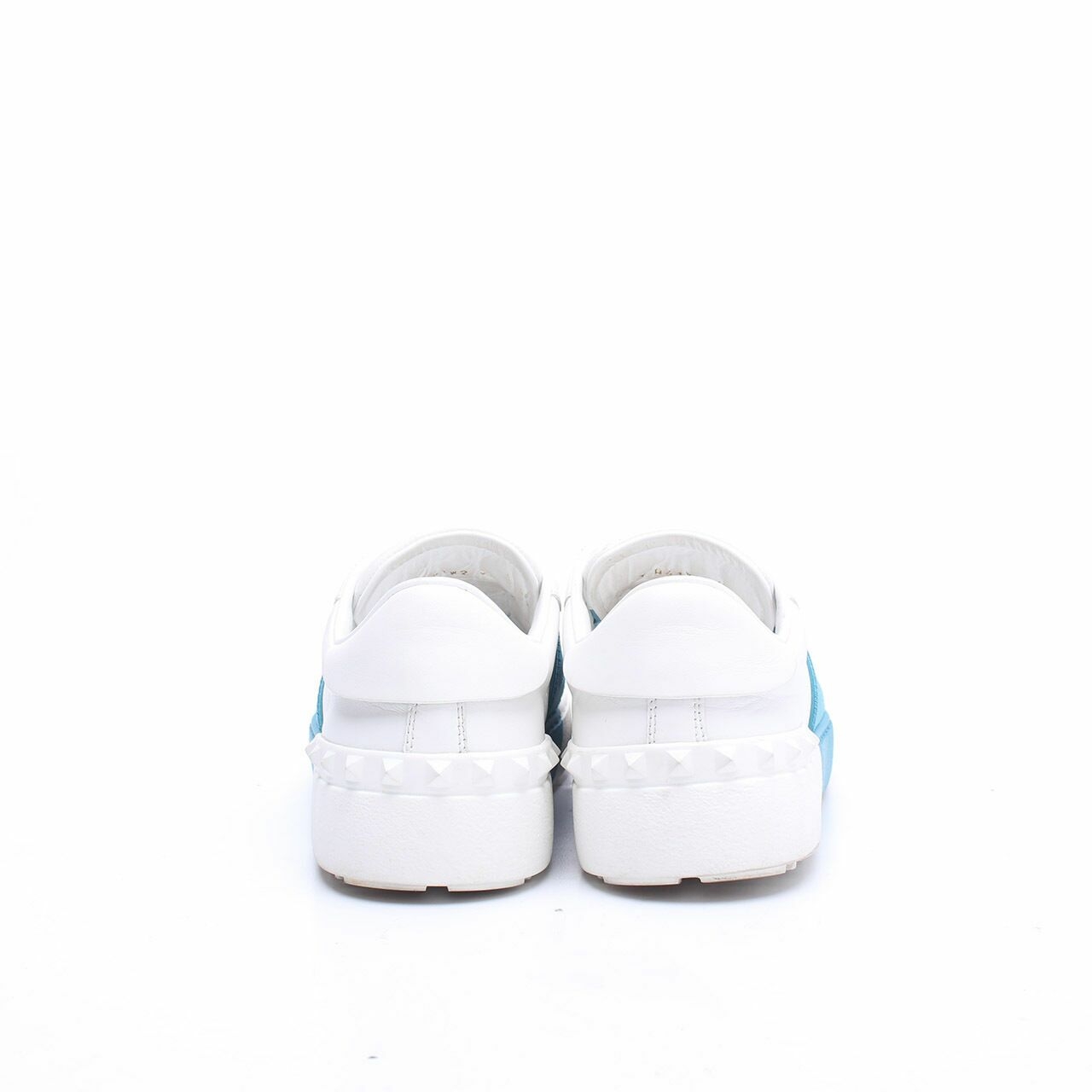 Valentino Garavani Rockstud Untitled White & Blue Sneakers
