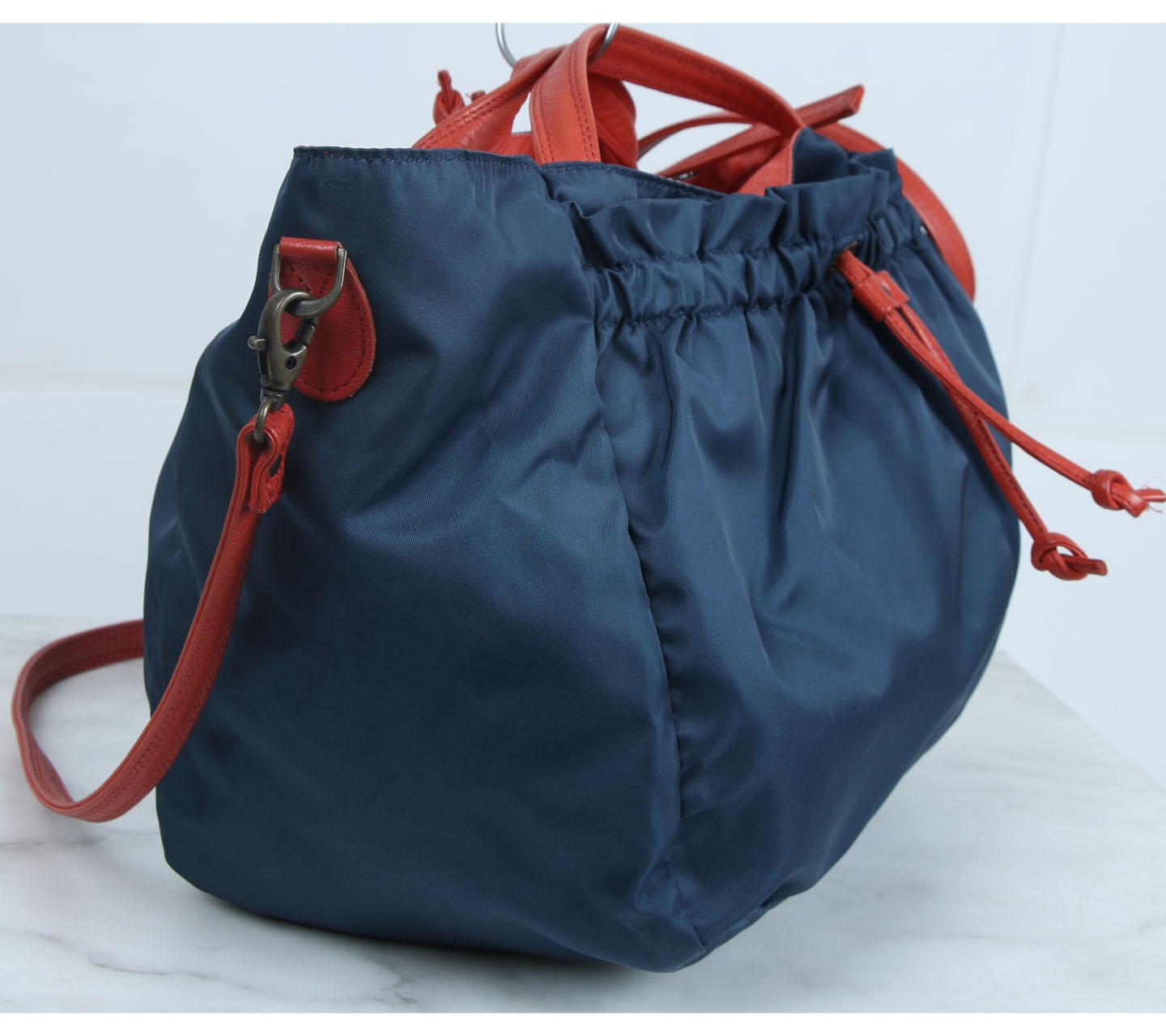Brontibay Dark Blue And Orange Sling Bag