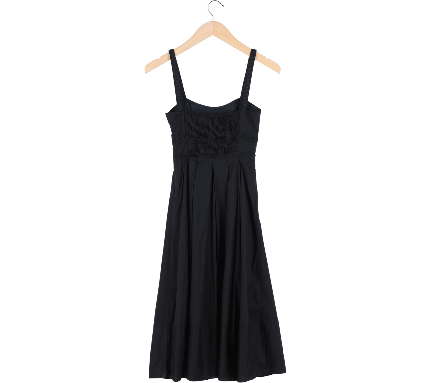 Zara Black Babydoll Sleeveless Midi Dress