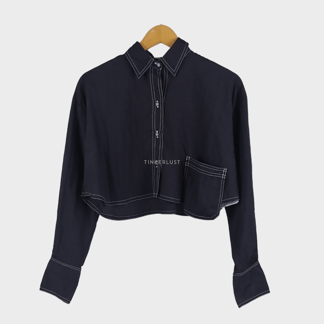 Morningsol Black Cropped Shirt
