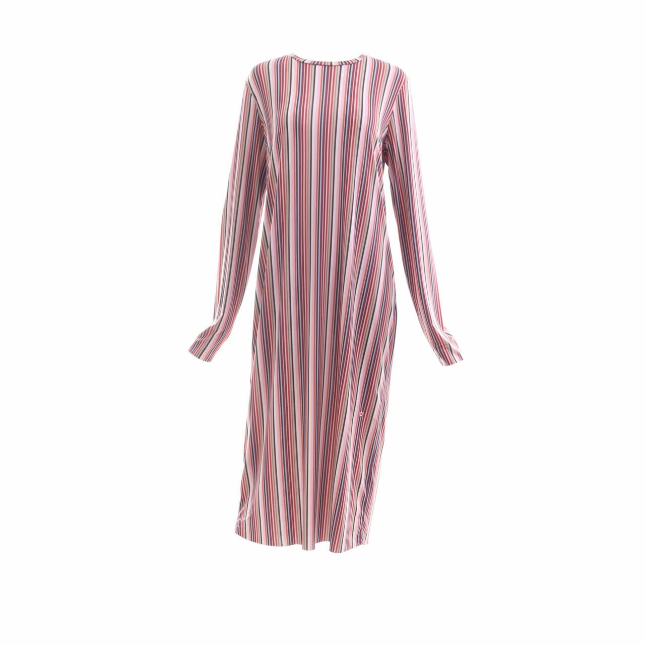 Zara Multicolor Stripes Midi Dress