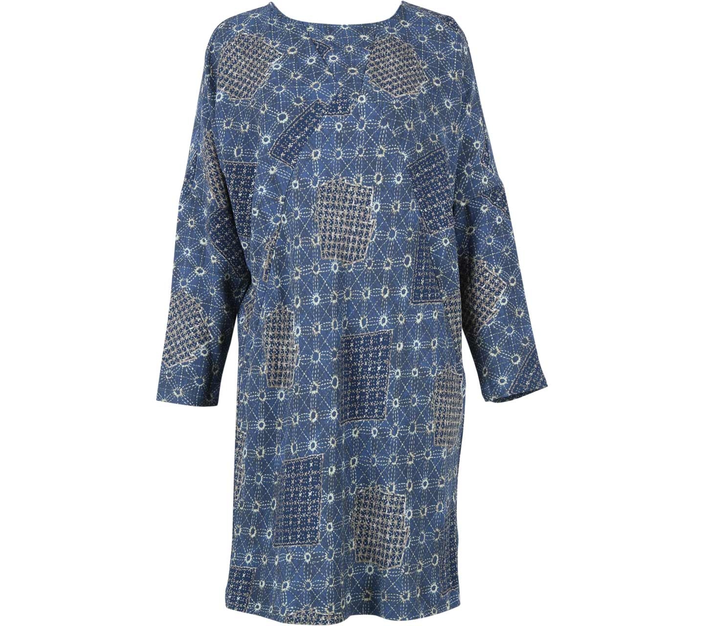 Zara Blue Patterned Mini Dress