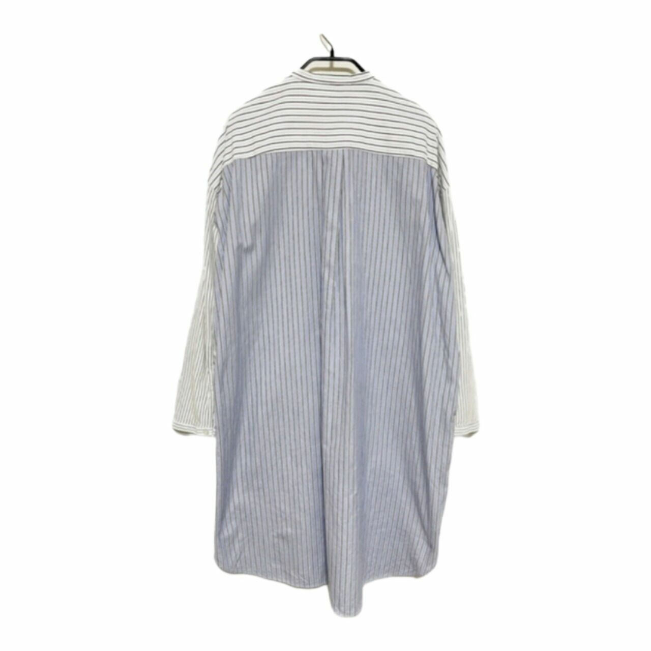 Acne Studios Esloane Blue Stripes Midi Shirt Dress