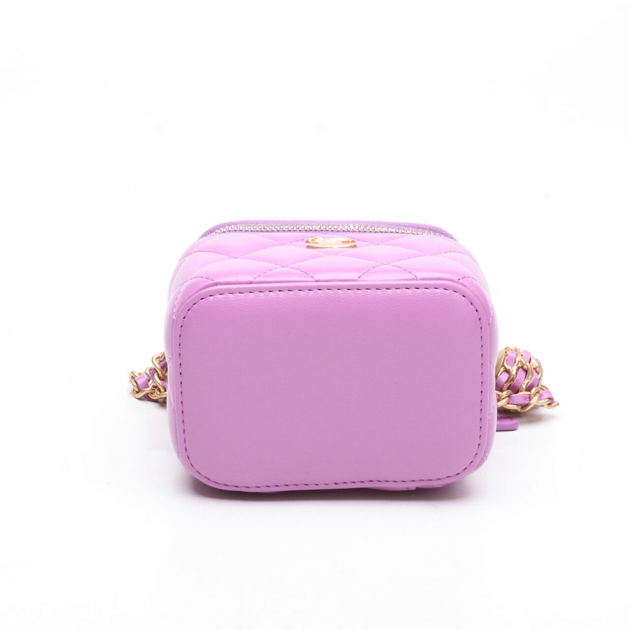 Chanel Vanity Mini Purple Pearl Crush Chain # 31 2022 Sling Bag