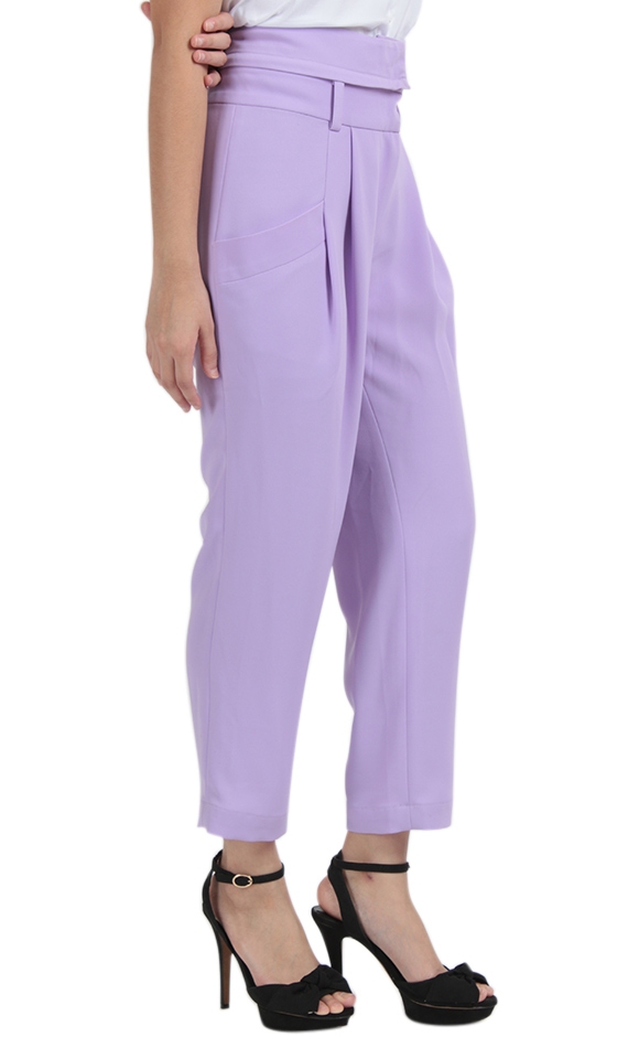 Purple High Waist Pants