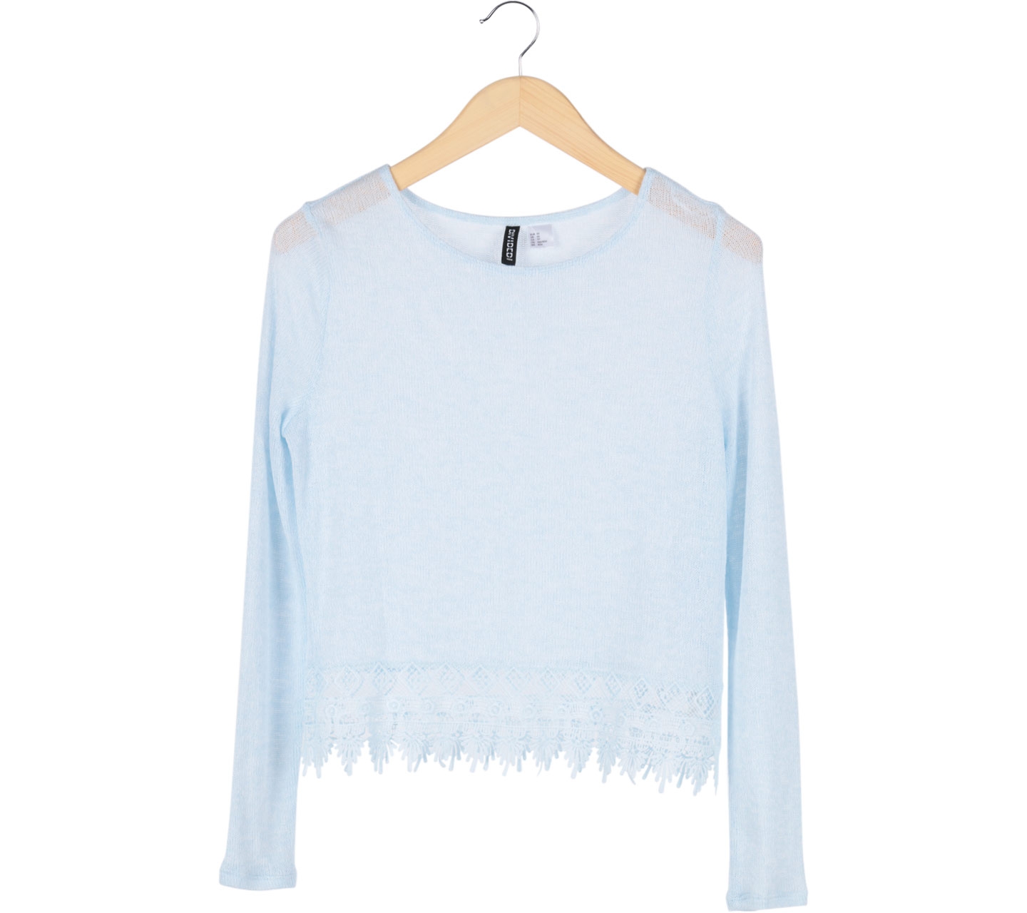 Divided Blue Lace Sweater