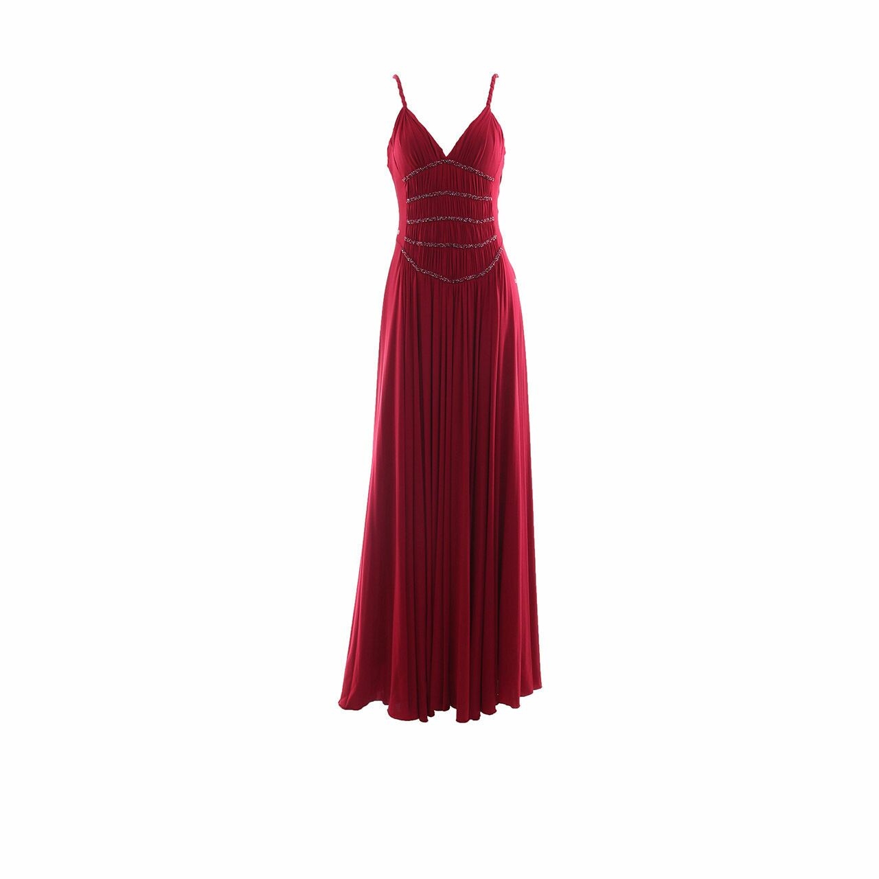 BCBG Max Azria Red Long Dress