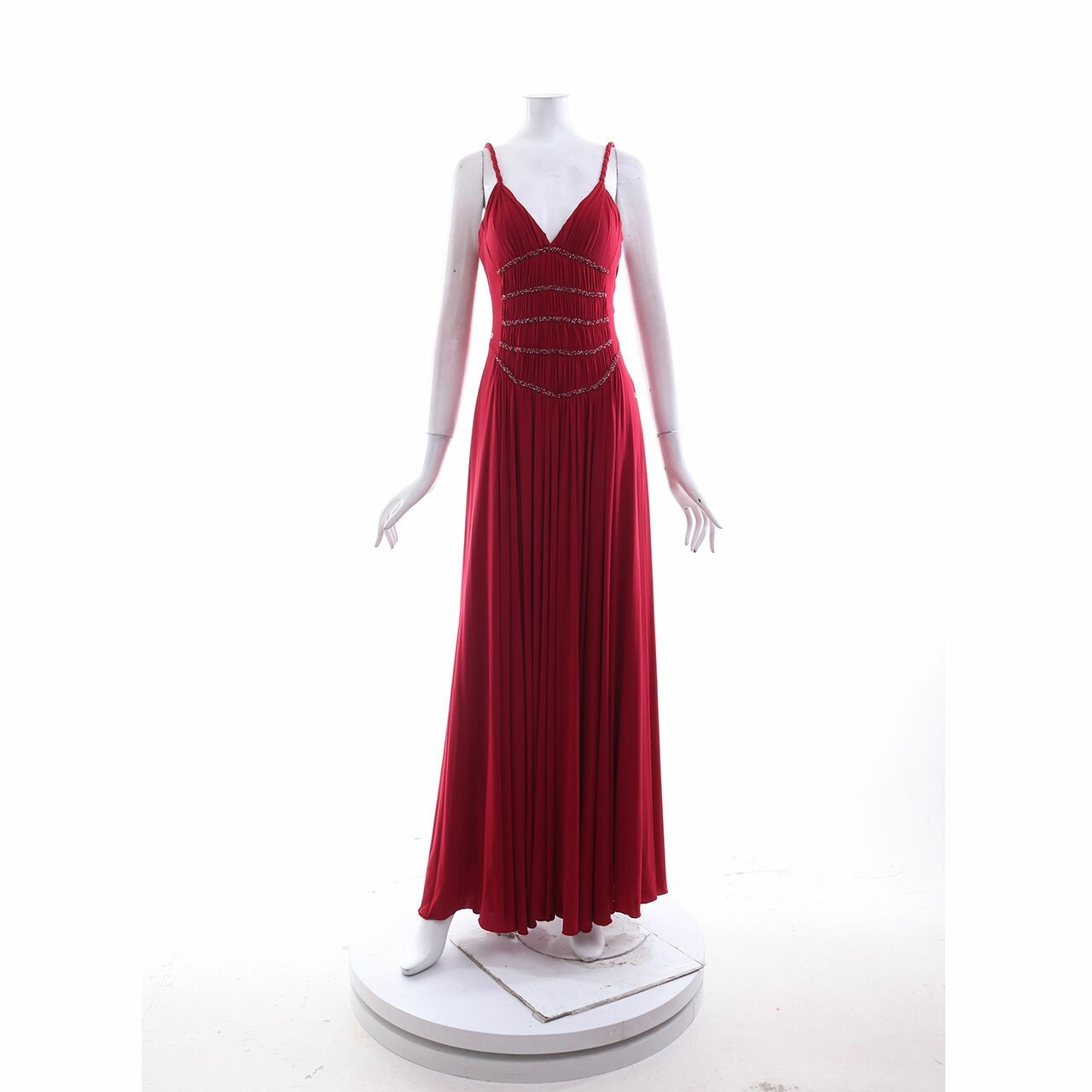 BCBG Max Azria Red Long Dress