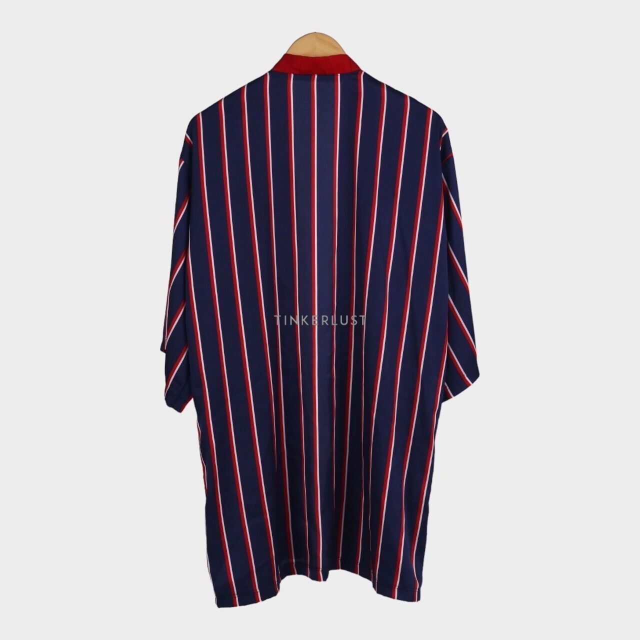 Private Collection Blue & Red Stripes Outerwear