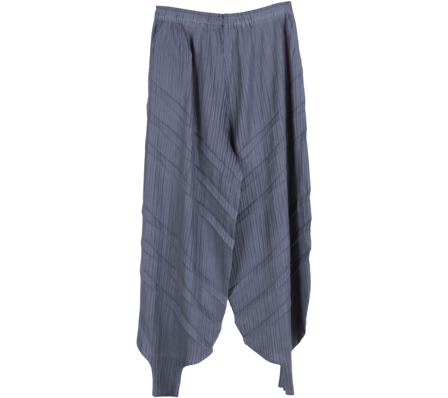 Grey Pleated Pants
